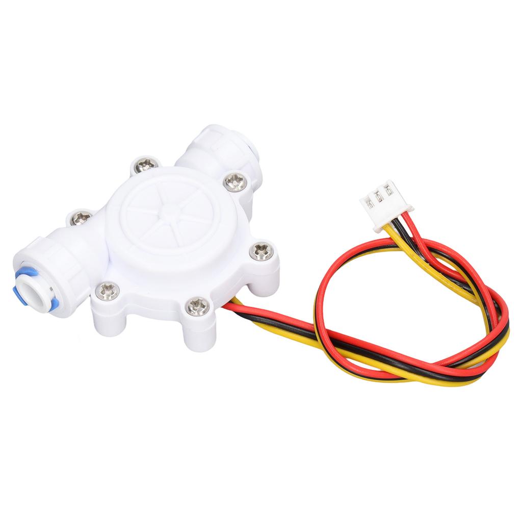 Water Flow Sensor Water Dispenser Flowmeter Barb Interface Hall Sensor 3P Cable DC3.5‑24V