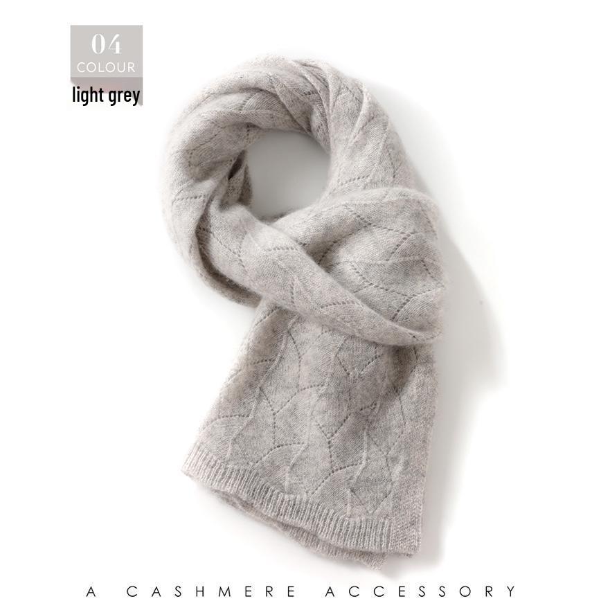 Женский вязаный шарф из козьего кашемира - Осенний/Зимний шарф-снуд