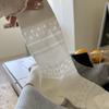 Тонкие Маленькие Свежие Носки Корейские Однотонные Ажурные Носки с Любовью Универсальные Носки Хлопок
