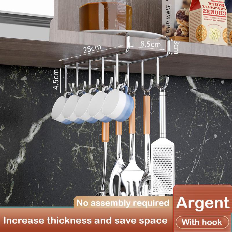 Kitchen Under Cabinet Basket Storage Shelf Cutting Board Rack Kitchen Closet Rack Under Desk Cabinet Office Bathroom Organizers