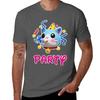 funny party cat, 3D T-Shirt Casual Holiday Short Sleeve Tee