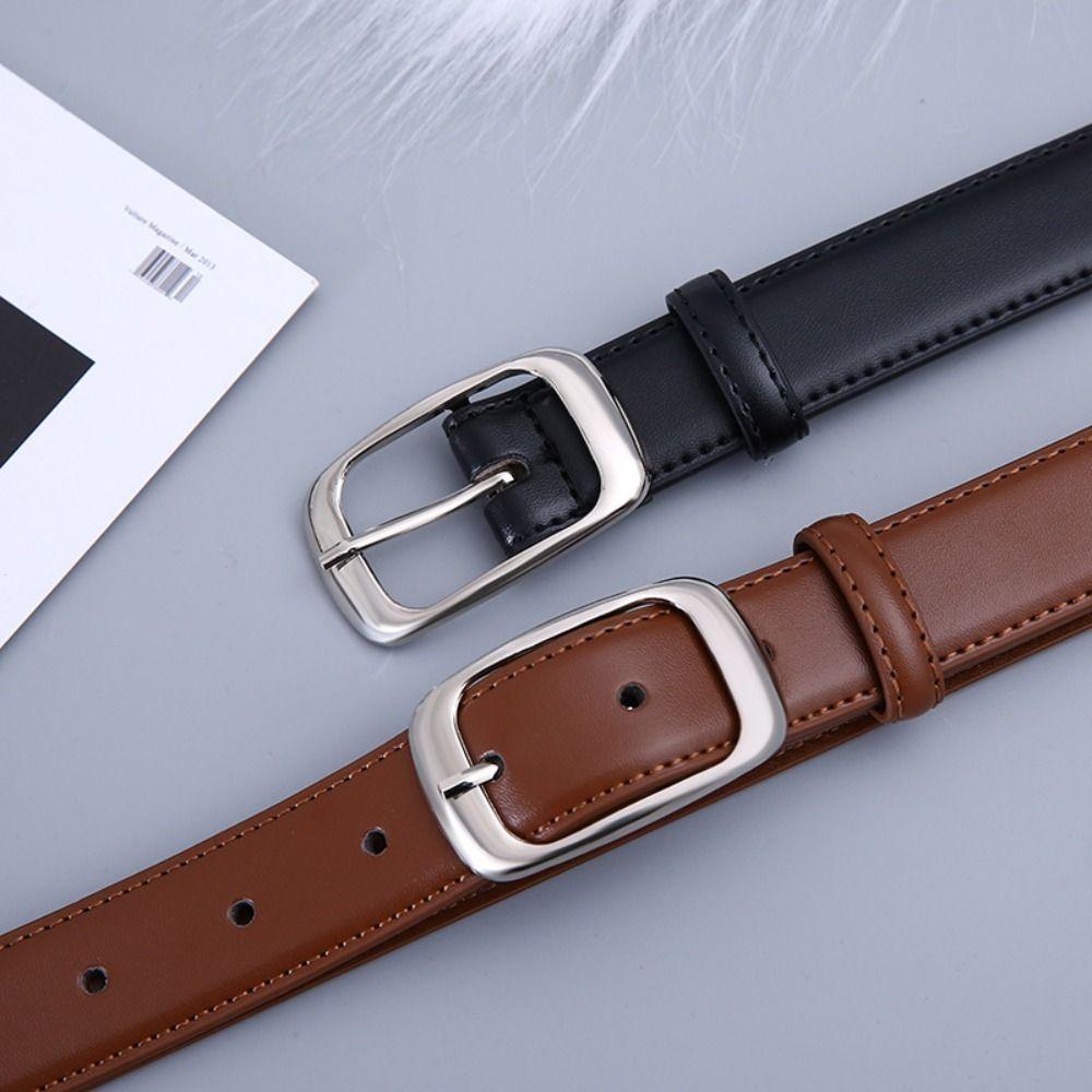Модный ремень с пряжкой-пином, универсальный пояс, украшение для платьев, кожаный ремень