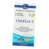 Очищенный рыбий жир, Омега 3, Omega-3, Nordic Naturals  60гелкапс Лимон (67352015)