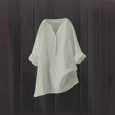 Летняя свободная рубашка прозрачного цвета из хлопка, женская одежда