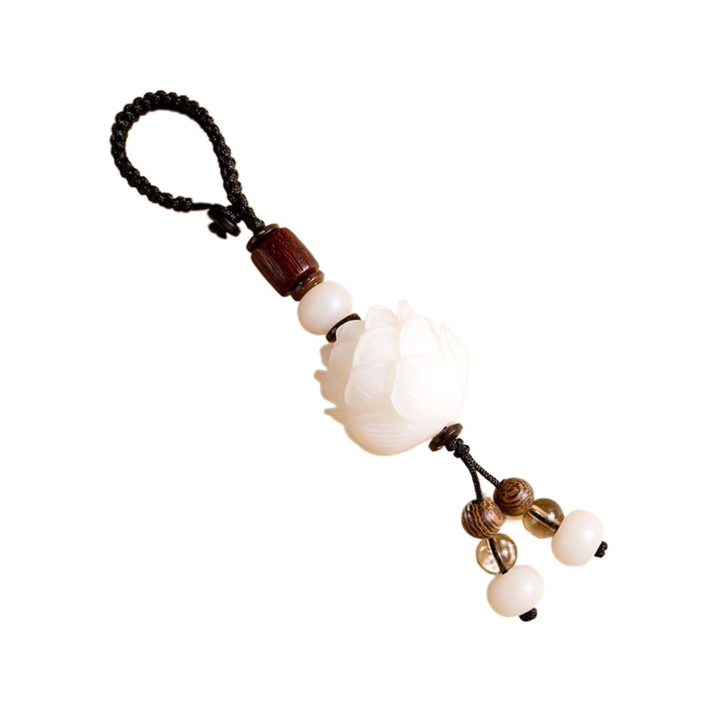 Подвесной ремешок для телефона с защитой от потери, ремешок для мобильного телефона, брелок для ключей от машины в виде лотоса Бодхи, брелок для ключей