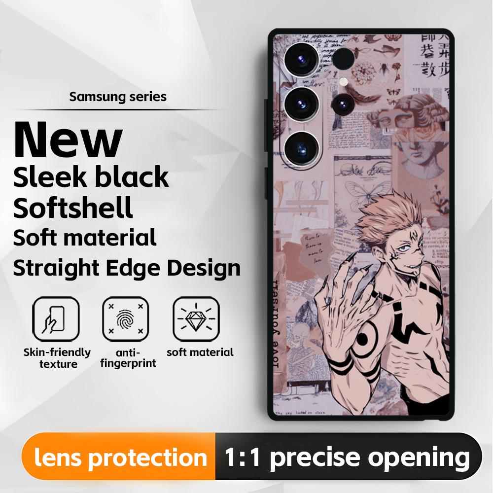 Hot Anime Jujutsu kaisen(0) Phone Case For Samsung Galaxy S25 S24 S23 S22 S21 S20 Plus Ultra Note20 Soft Black