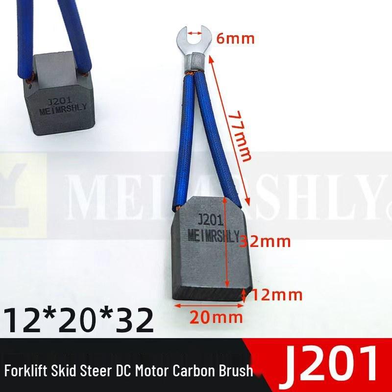 Automotive Electric Forklift Motor Carbon Brush J205F 8.8*19.2*16MM