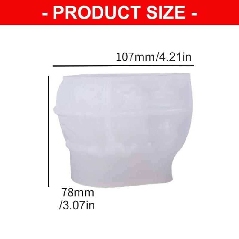 Santa Shape Flowerpot Silicone Molds Christmas Candle Silicone Mould For Making Candle Soap Chocolate Holiday Decoration