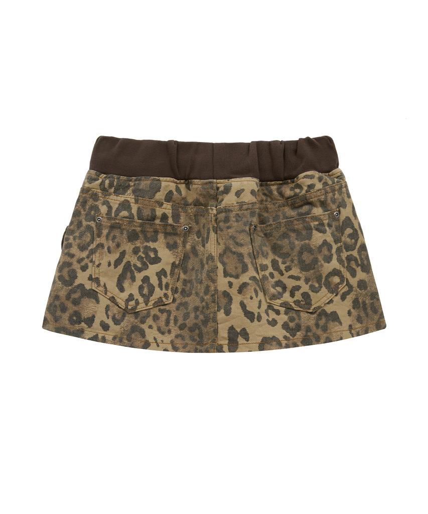 Midnight Move Bd Leopard Skirt (Beige)