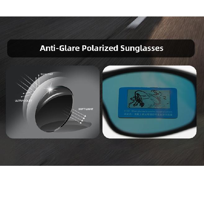 Anti-glare sports glasses for men, outdoor fishing and cycling anti-dizziness polarized sunglasses, fishing and driving sunglasses