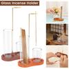 Подставка для благовоний 2 в 1, держатель для благовоний против пепла с щеткой, съемные держатели для благовонных палочек для йоги, спа, чайной комнаты и офиса