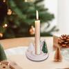 Christmas Candle Holder Stand Party Supplies Candlesticks Tray Tealight for Living