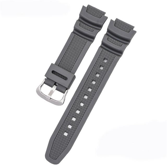Ремешок для часов 18 мм для CASIO AE1200 / 1300 / 1000 W-219 Сменный силиконовый резиновый ремешок для часов Мужской браслет-манжета Аксессуар