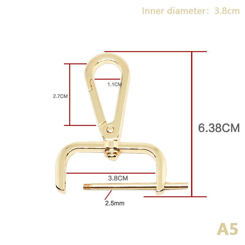 Diy Metal Detachable Snap Hook Trigger Clips Buckles For For Leather Craft Bag Strap Buckles Handle Shoulder Webbing