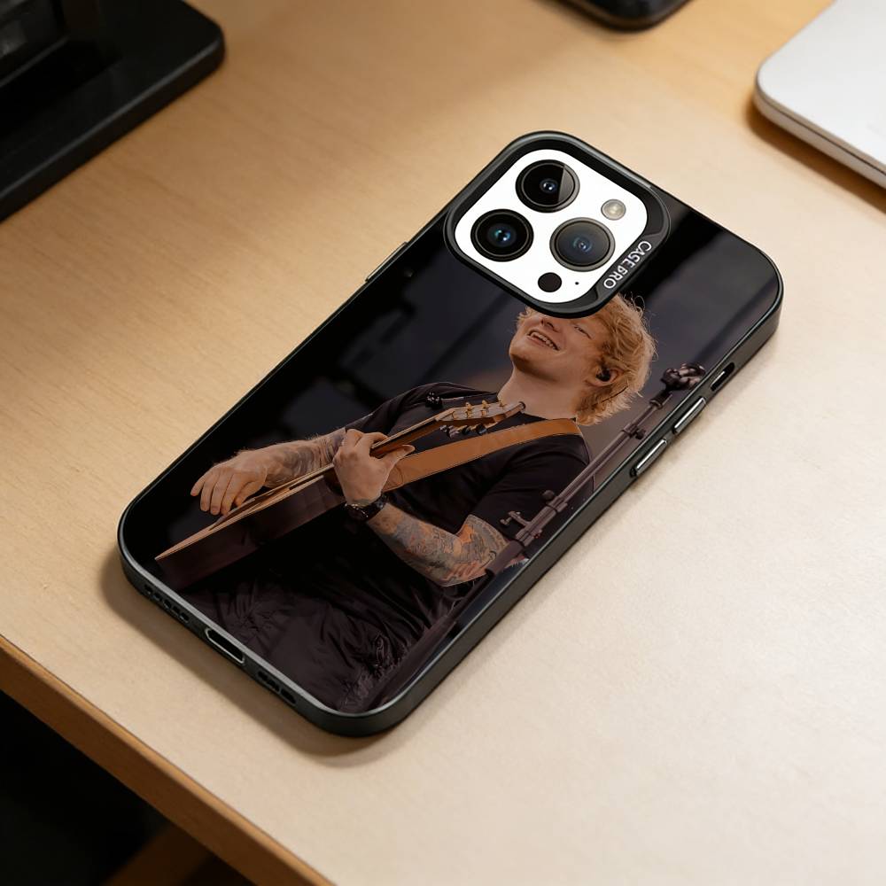 Мужской певец-D-Эд Ширан Чехол для телефона для iPhone 17,16,15,14,13,12,11 Plus,Pro Max,XS,Цветной Серебристый Чехол для телефона Funda Cover