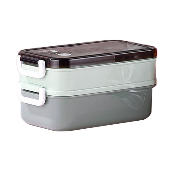 Коробка для обеда Bento Box, 1050 мл, двухслойная, герметичная, безопасная для пищевых продуктов, термостойкая с посудой, коробка для бенто, товары для дома