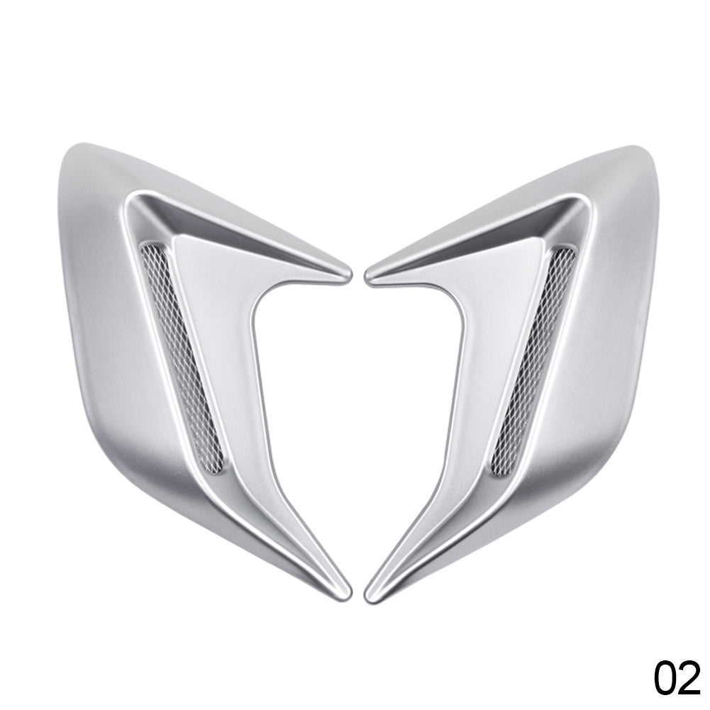 2Pcs Car Side Air Vent Modification Ventilation Grille Cover Side Air Intake Cover Hood Decoration Car Modification Accessories