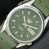 JAPAN VINTAGE SEIKO 5 AUTOMATIC REFURBISHED MENS GREEN DIAL WATCH A440424-4 Sk-a440424