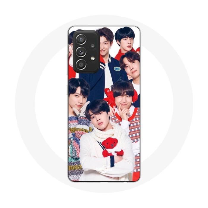 Coque pour Samsung Galaxy A52 BTS Affiche Memebers Cadeau de Noël 2023