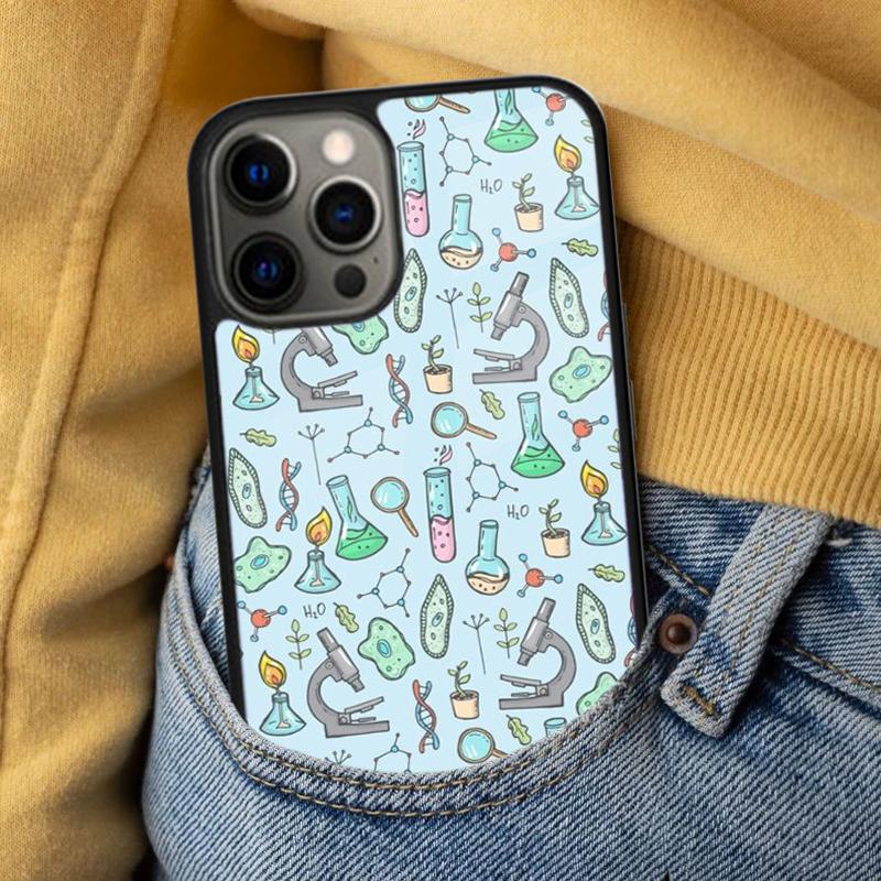 Fashion Biology Chemistry Soft Phone Case for iPhone 17 Air 16e Pro max 15 Pro 13 14 Plus 11 12 MagSafe Magnetic Coque