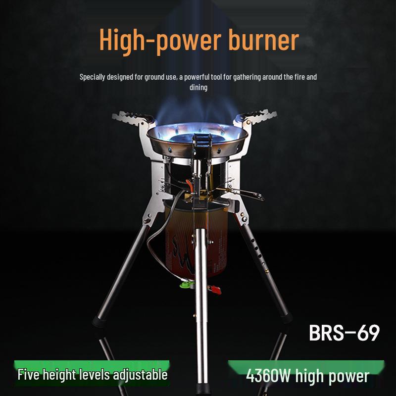 Портативная газовая плита для кемпинга Brother BRS-69 Fierce Fire