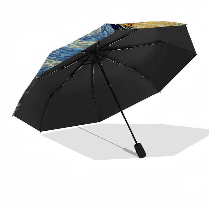 Nightmare Before Christmas2 Themed Automatic Opening and Closing Umbrella, Brightly Colored 8-rib Portable Umbrella, Suitable for Men and Women, A Per