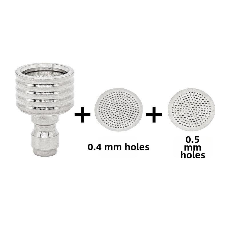 1 Pcs Stainless Steel Small Showerhead For Cleaning Flowers And Washing Car Machines High Pressure Car Wash Water Nozzle