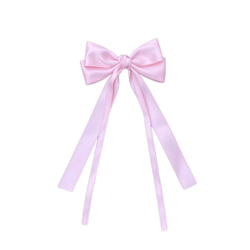 Sweet Girl Bow Streamer, Hairpin Korean Simple And Versatile High-end Hairpin On The Back Of The Head Net Red Hair Accessories