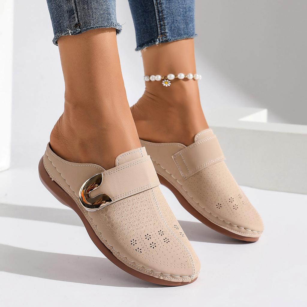 Модные женские тапочки Повседневные Нового узора Простые Однотонные Сандалии Легкие Удобные На толстой подошве Шлепанцы Слайды Женские