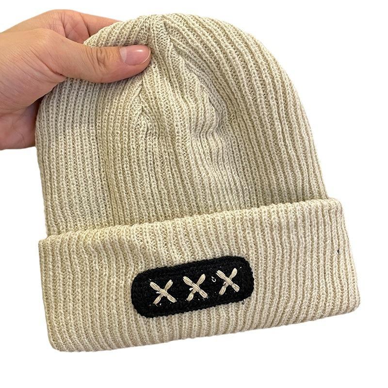 Шерстяная шапка для женщин на зиму в корейском стиле, большой окружности головы, универсальная вязаная шапка, нишевая мода, показывающая маленькое лицо, теплая шапка-балаклава от холода