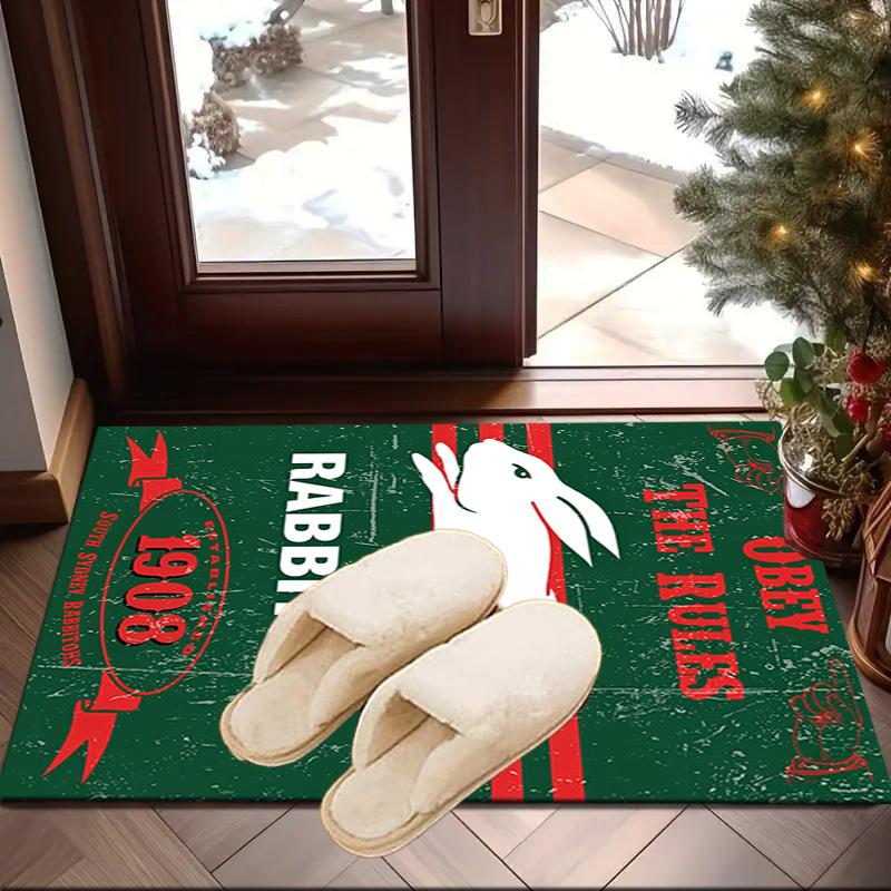 Nrl Rabbit Artwork Design Area Rug Office rug, Chair Rug, Decor Carpet Livingroom bedroom Mat, Large Size Fan gifts Christmas gifts