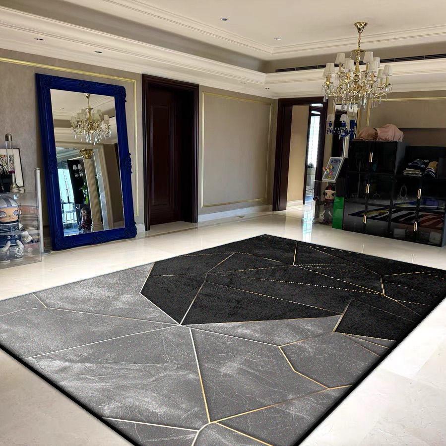 Геометрические ковры большой площади для гостиной, украшение, бытовые складные моющиеся ковры для спальни 200x300, мягкий напольный коврик для лаунжа