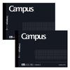 KOKUYO Campus Note Adult Campus Half Size Graph Ruled B6 Deformation Black 50 Sheets 2 Book Set No-295S5-DX2SET