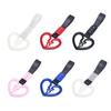 Cute Broken Heart Shaped Car Anti-Static Strap Decorative Warning Hanging Ring Car Handle Rear Front Bumper Warning Ring