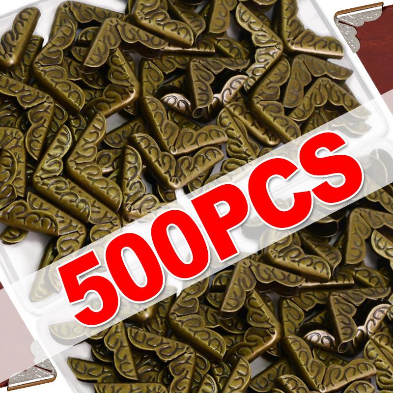 50/500 шт. Металлические уголки для защиты книг для DIY Скрапбукинга Фотоальбома Меню Книги воспоминаний Уголок для защиты Дневника Декор Принадлежности