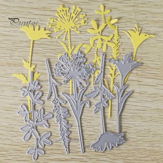 Цветочный лист металлический трафарет DIY скрапбук бумажные карты фото декор трафарет