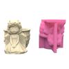 Силиконовая форма для цветочного горшка Бетон Цемент 3D Девочка Форма для цветочного горшка Гипсовые формы Подсвечник Форма для эпоксидной смолы Поделки
