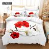 Beautiful Flowers Bedding Set Duvet Cover Set 3d Bedding Digital Printing Bed Linen Queen Size Bedding Sets Fashion Designs