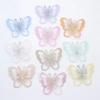 20Pcs Single Layer Golden Thread Butterfly Appliques  Bridal Hair Accessories