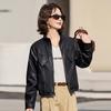 Весенне-осенняя новая модная кожаная куртка, женская мотоциклетная одежда, популярная маленькая куртка, жакет