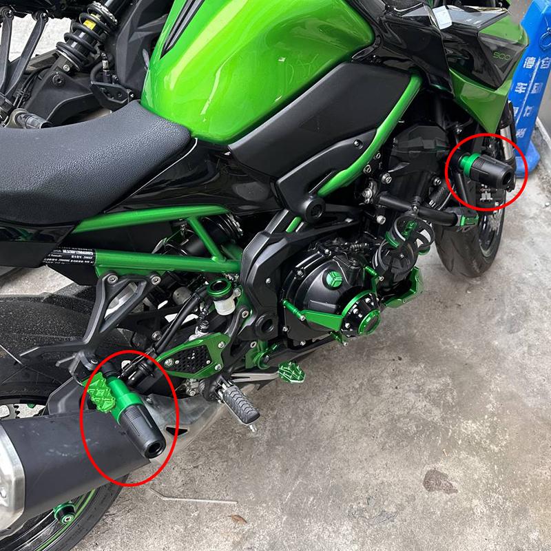Алюминиевая защита выхлопной системы мотоцикла для Kawasaki Z 900 Z900 RS 2017-2022, слайдеры рамы, двигатель, падение
