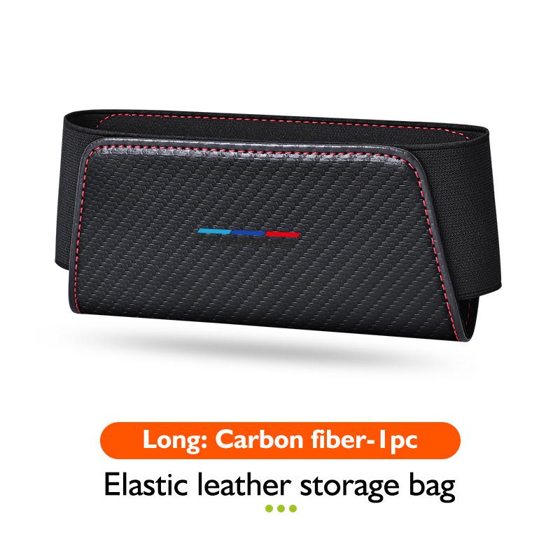 Car Seat Side Interior Storage Pocket Leather Organizer Bag Phone Net Pocket Holder For BMW E91 E92 E93 E60 F10 F30 E39 E36 E87
