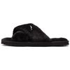 Fluff X Strap Slide Black Women Sneakers White 384936-01
