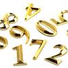 Golden Door Digital Hotel Room Number ABS Injection Molding Digits 0 to 9 New Plate Label  Home
