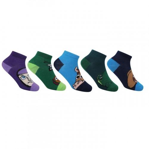 Toy Story Childrens/Kids Cotton Blend Trainer Socks (Pack of 5)