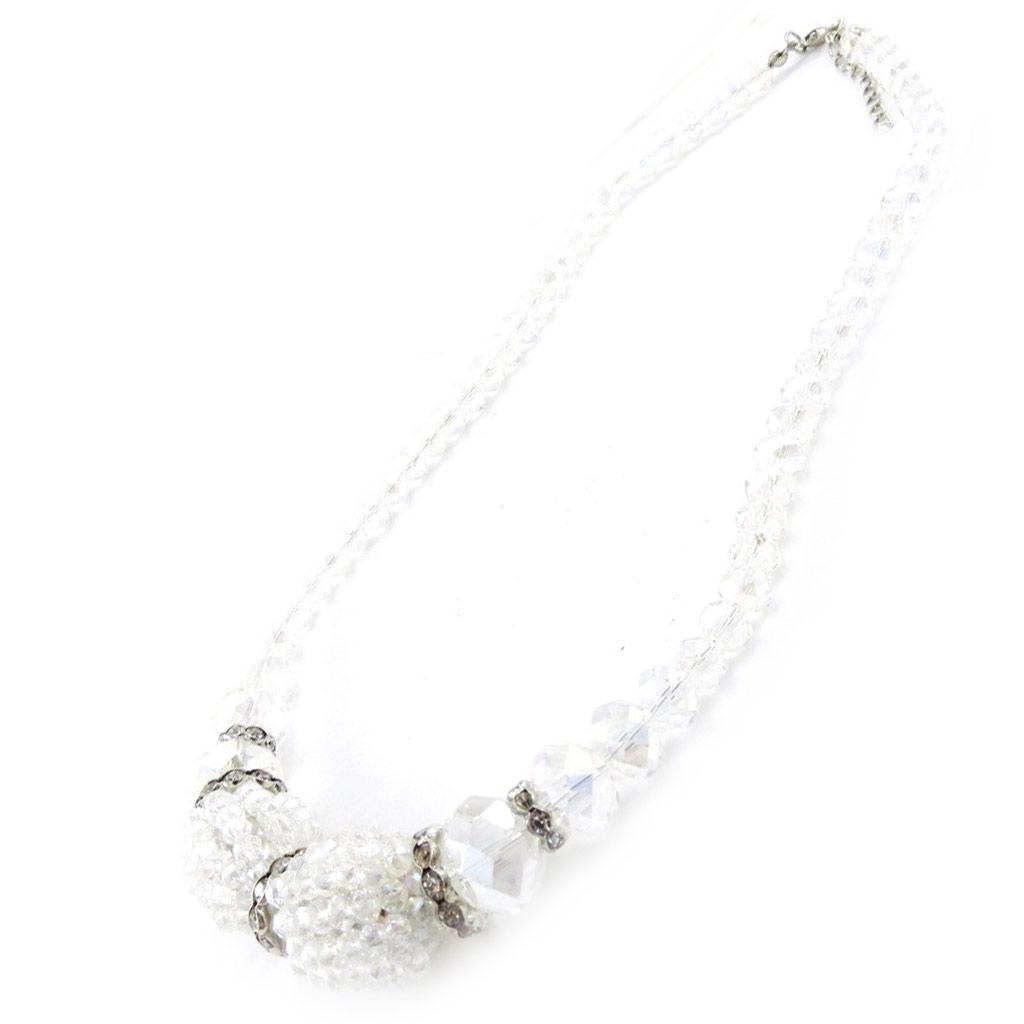 Les Trésors De Lily [J1393] - White 'Sissi' Designer Necklace