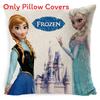 The Frozen Snow Queen Cartoon Cushion Cover Linen Material Cozy Spaces Home
