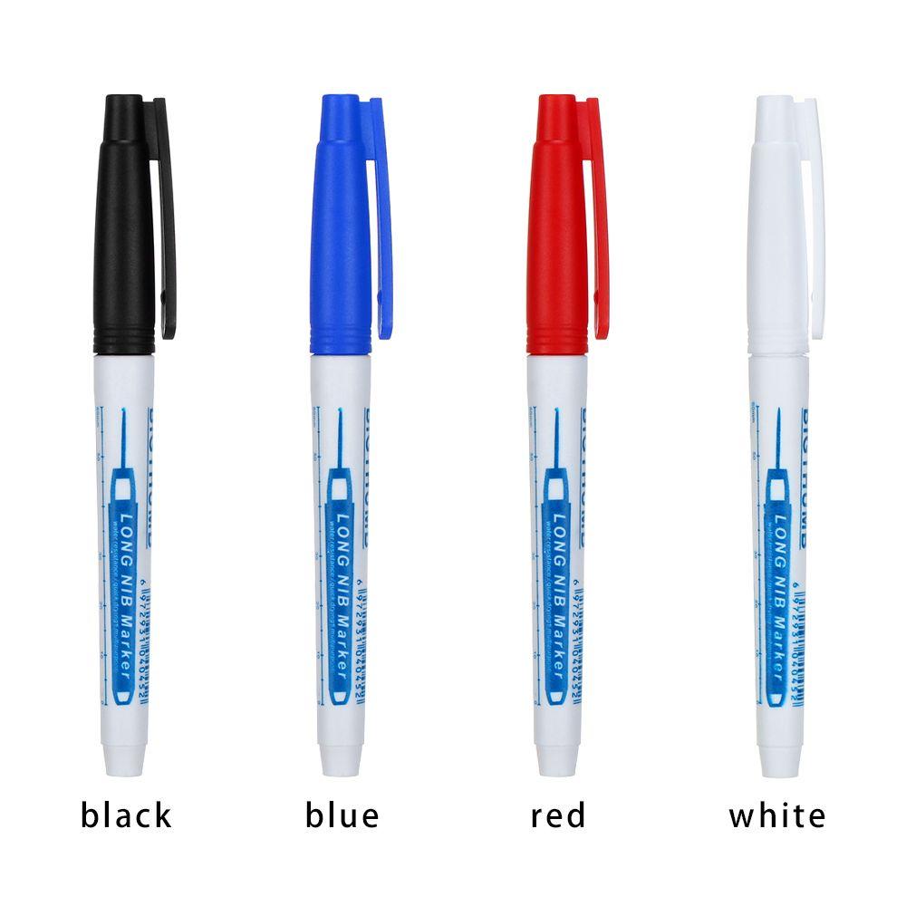 Multi-purpose Woodworking Decor Mark Tool Deep Hole Marker Pens Long Head Markers Carpenter Pen