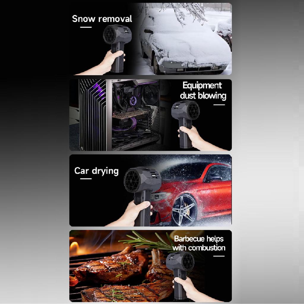 Воздуходувка Jet Dry Blower 1500 г Тяга 64 мм Металлический канал Высокоскоростной бесщеточный двигатель Бесступенчатая регулировка скорости