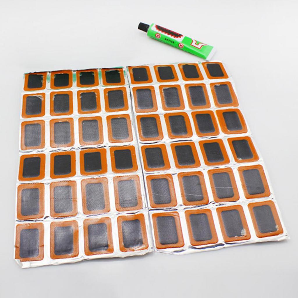 Квадратный велосипедный инструмент для ремонта велосипеда, резиновая шина, трубка, патч с клеем